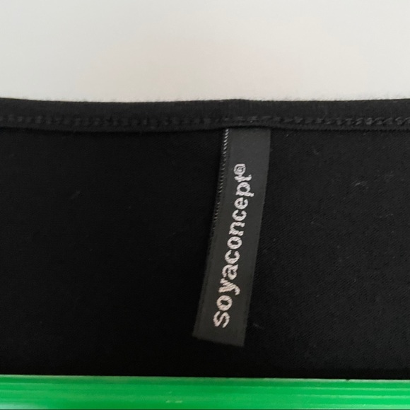 3/$30 Soyaconcept black mini dress size small - Picture 3 of 6